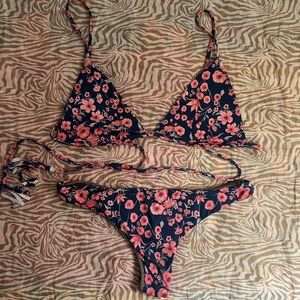 Acacia swimwear set in poppy